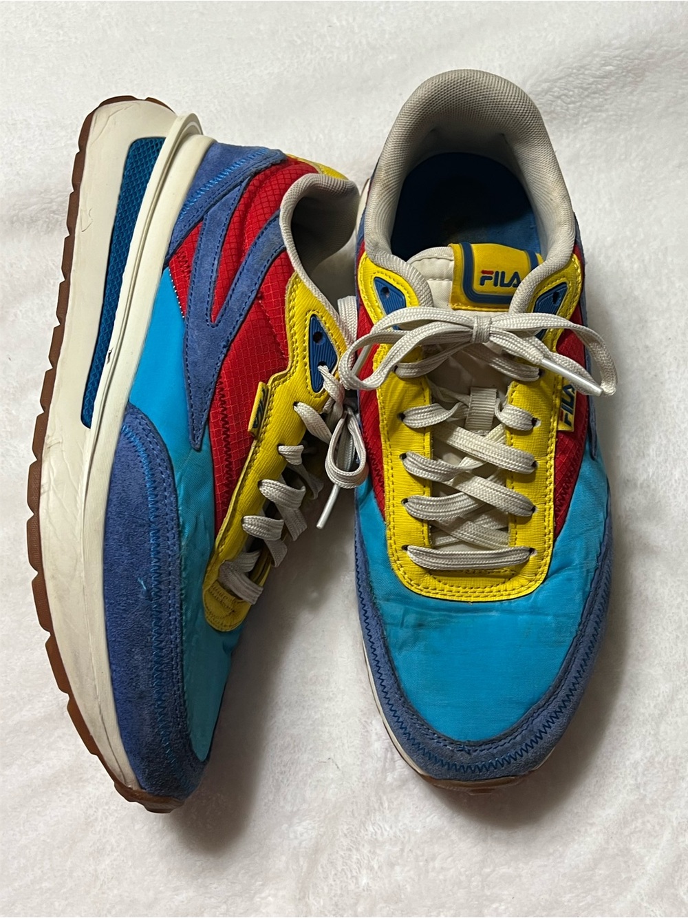 FILA  Multicolor Retro Runner Sneakers - Blue/Red/Yellow
